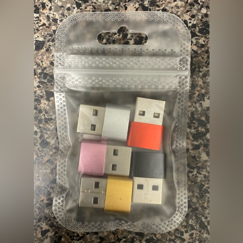 5pcs USB 2.0 Adapters, Various Colors
